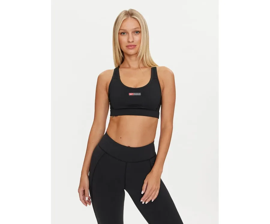 obrazek 1 Reebok Biustonosz sportowy Lux Bold Racr Bra 100075369 Czarny Slim Fit