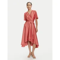 Zdjęcie Swing Sukienka koktajlowa 5AJ04000 Pomarańczowy Regular Fit