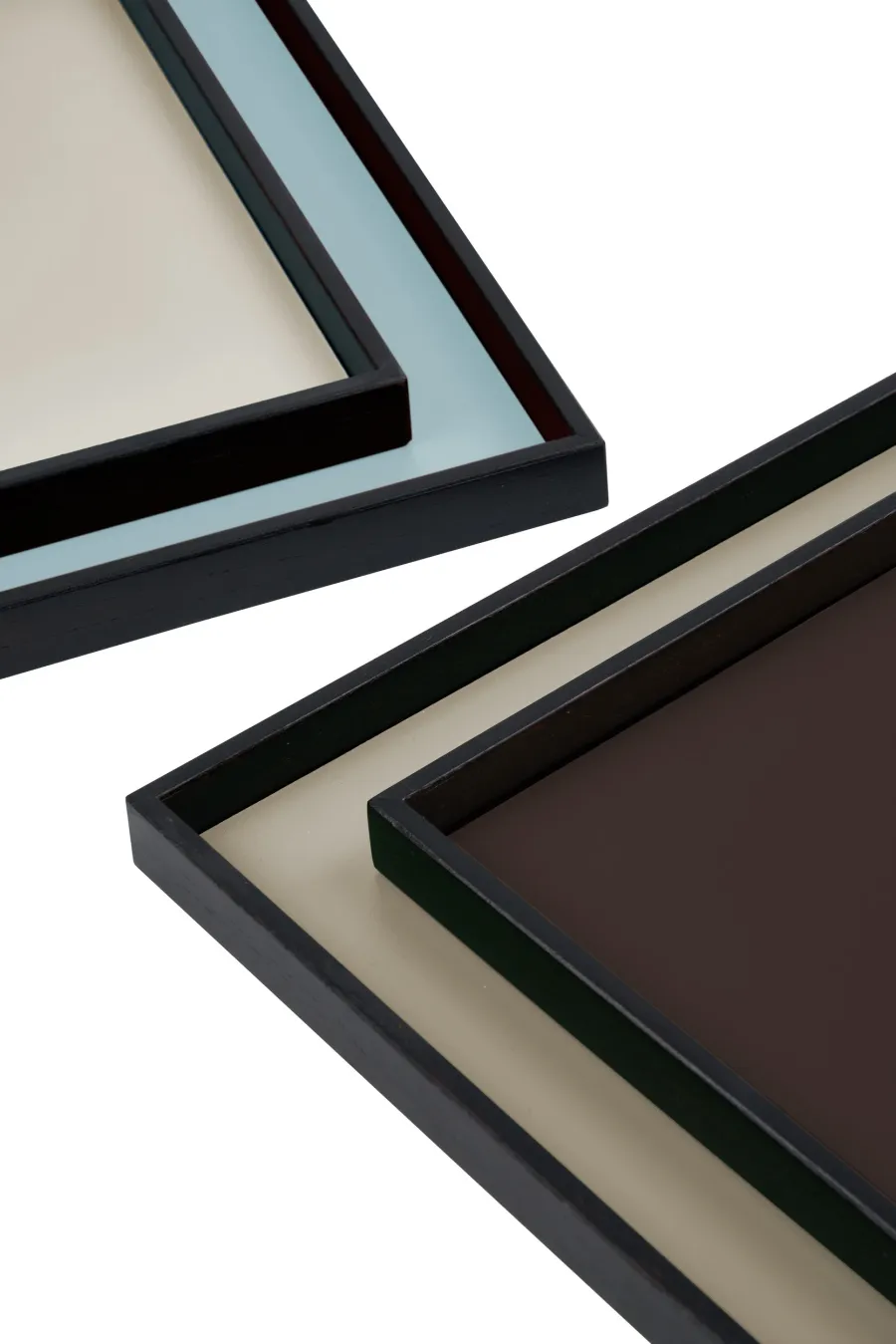 obrazek 2 Wyjątkowa skórzana taca Mondo 25x25xH3 cm w kolorze czekoladowym