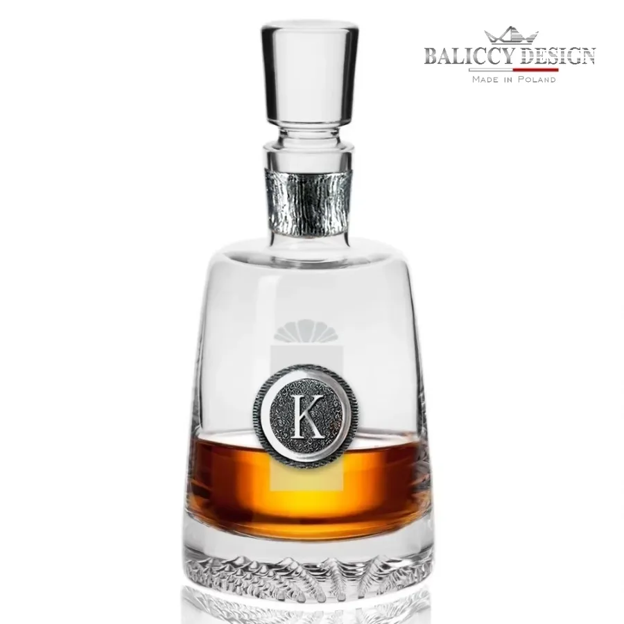 obrazek 8 Karafka i szklanki do whisky z inicjałem 