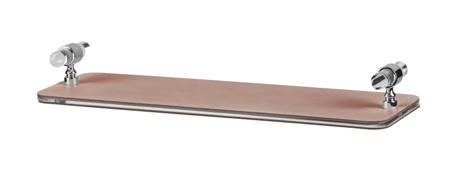 obrazek 1 Unikalna taca łazienkowa Linfinito 33x10xH5 cm w stylowym kolorze pudrowego różu