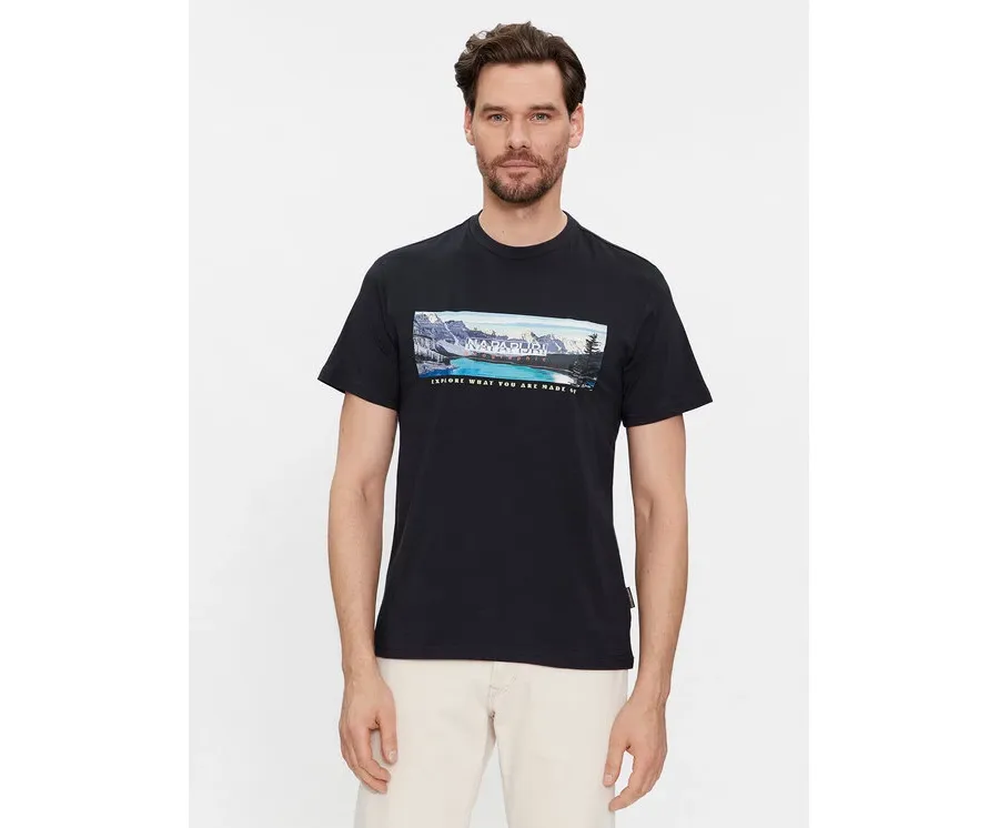 obrazek 1 Napapijri T-Shirt S-Canada NP0A4HQM Czarny Regular Fit