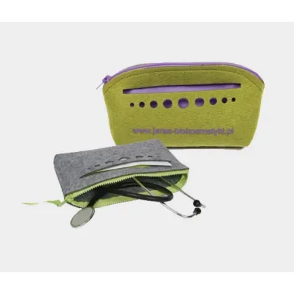 Zdjęcie Kosmetyczka z kieszonką i ozdobnymi wycięciami dla przedsiębiorstw