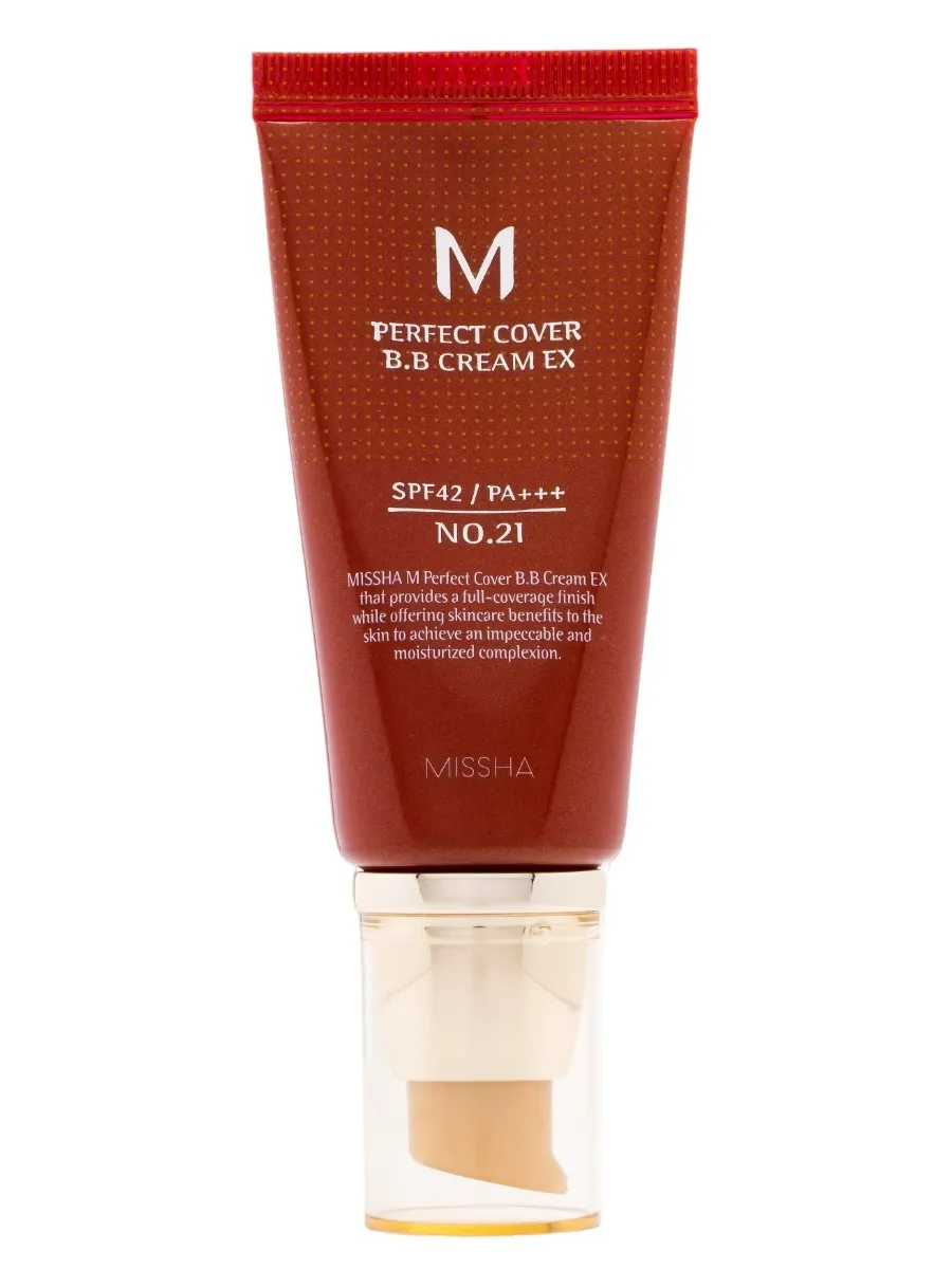obrazek 1 Missha M Perfect Cover Krem BB SPF 42 PA+++ Light Beige No 21 Light Beige 50 ml