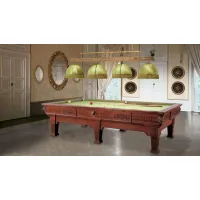 Picture A tasteful billiard table inspired by the golden age of French Louis XVI style