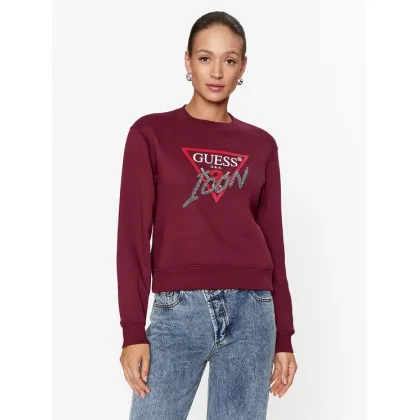 Zdjęcie Guess Bluza W3BQ14 KB681 Bordowy Regular Fit