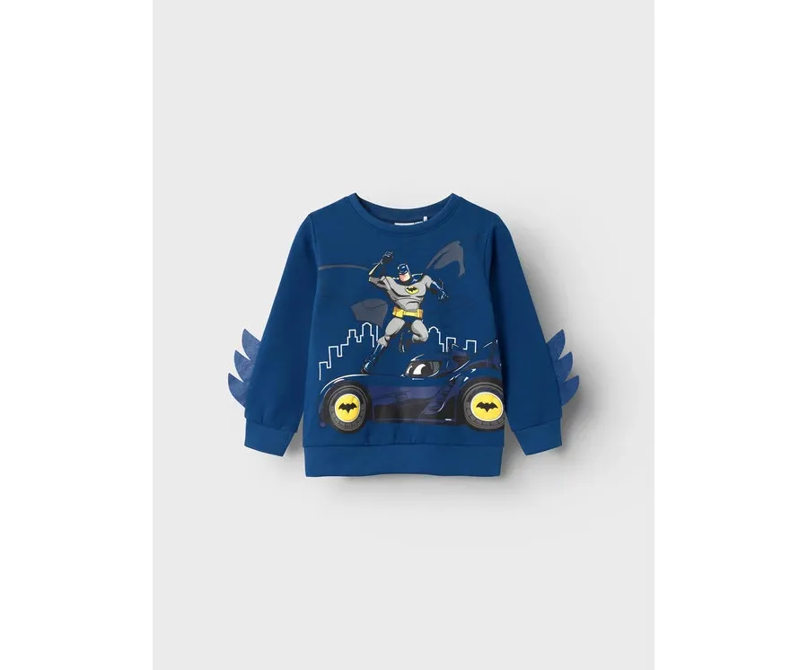 obrazek 1 NAME IT Bluza BATMAN Jacobo 13225934 Niebieski Regular Fit