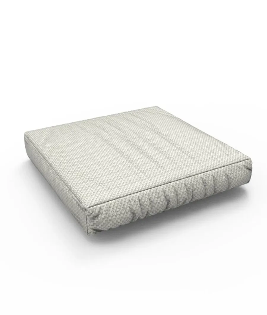 obrazek 1 Kwadratowa poduszka 55×55 cm ze zdejmowaną poszewką z wodoodpornego materiału w kolorze intensywnym perłowym