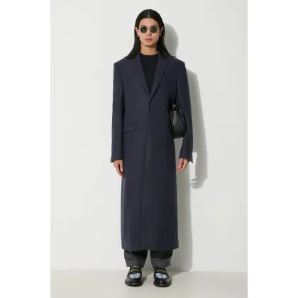 Zdjęcie 424 płaszcz z domieszką wełny kolor granatowy przejściowy 35424C01 236513