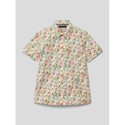 Zdjęcie Koszula ze wzorem z logo na całej powierzchni