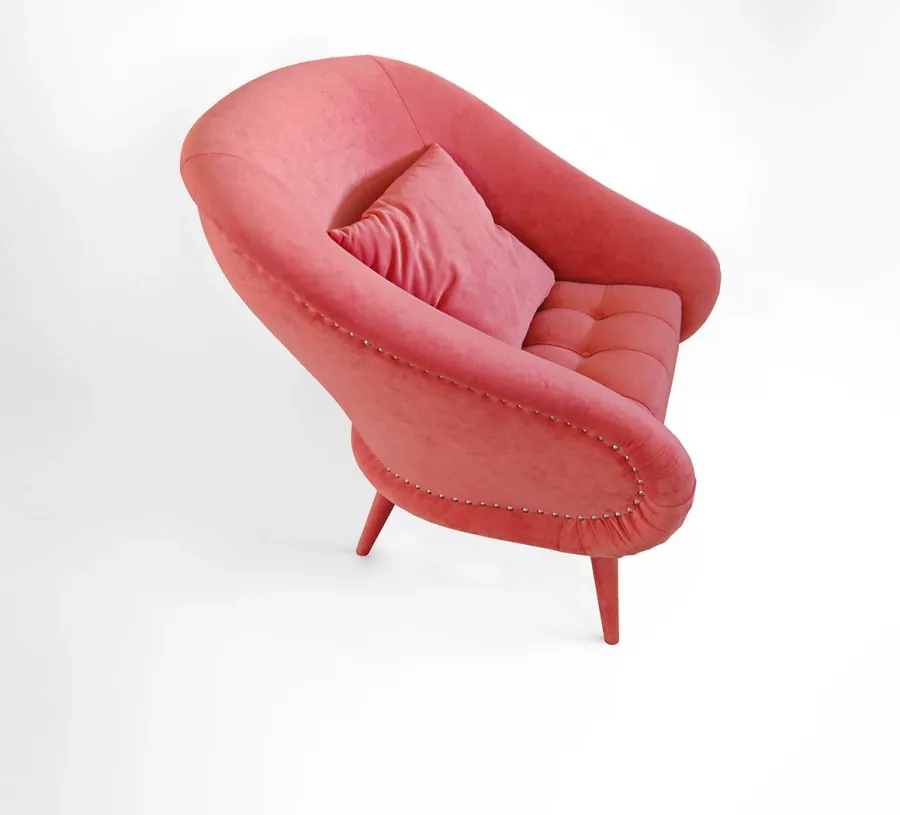 obrazek 4 Różowy prestiżowy fotel do wyjątkowego salonu – Muranti