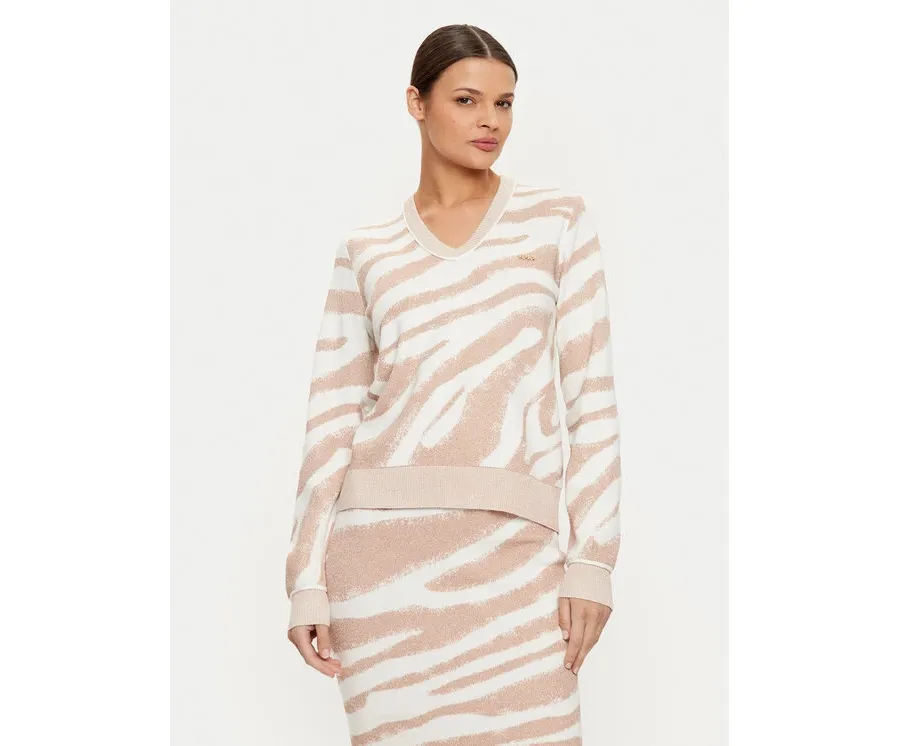 obrazek 1 Liu Jo Sweter TF4107 MS49I Beżowy Regular Fit