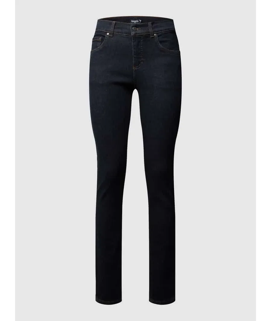 obrazek 1 Jeansy o kroju skinny fit z naszywką z logo
