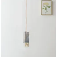 Zdjęcie Wykwintna lampa wisząca z litego marmuru Palissandro Blu Nuvolato