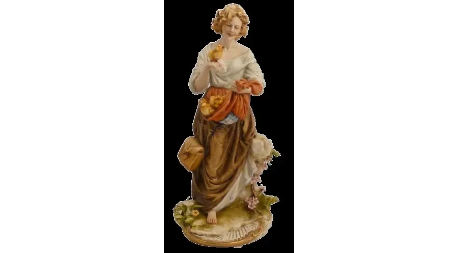 obrazek 1 Kobieta z kurczaczkami - stylowa włoska porcelana do apartamentu