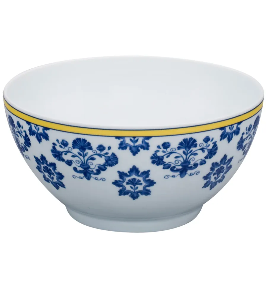 obrazek 1 Stylowa porcelanowa okrągła miska Castelo Branco z motywem inspirowanym haftem - Vista Alegre