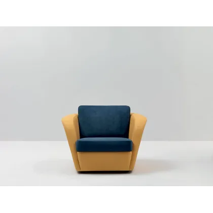 Zdjęcie Stylowa skórzana sofa ze współczesnej kolekcji – Mascheroni