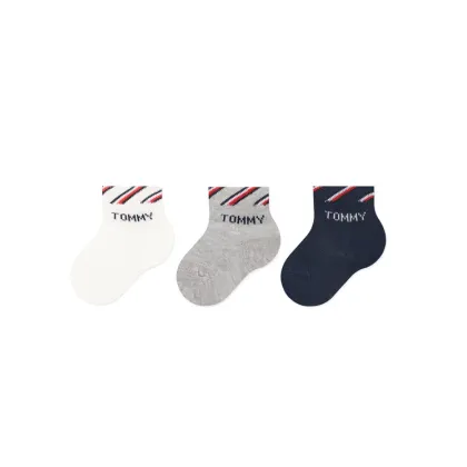 Zdjęcie Tommy Hilfiger Zestaw 3 par wysokich skarpet dziecięcych 701220277 Kolorowy