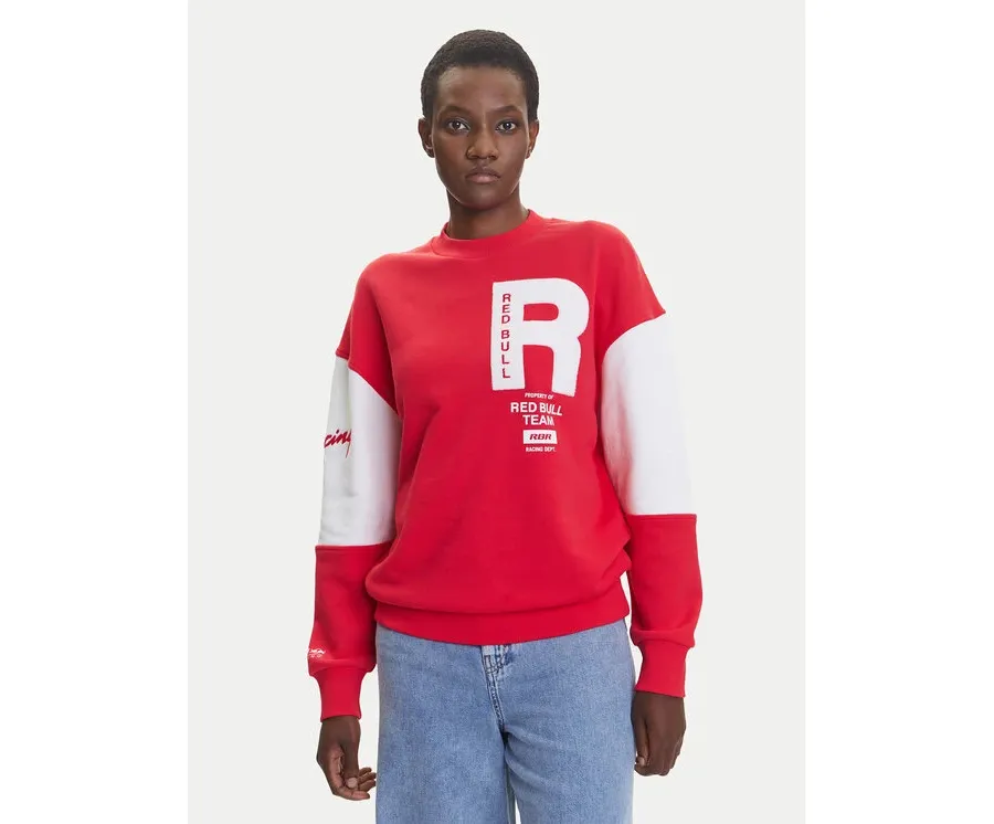 obrazek 1 Pepe Jeans Bluza Red Bull Racing Panel Team RL580010 Czerwony Relaxed Fit