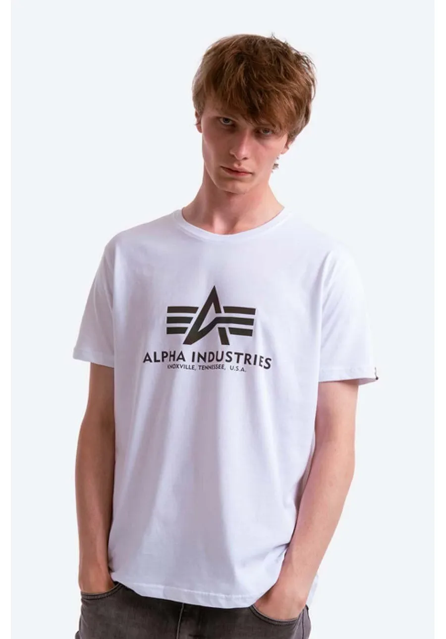 obrazek 1 Alpha Industries t-shirt bawełniany Rainbow Reflective kolor biały z nadrukiem 100501RR.09-BIALY