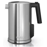 Zdjęcie Nowoczesny srebrny czajnik elektryczny WK 900 wyposażony w sygnał dzwiękowy - Graef