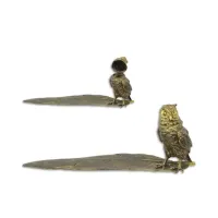 Picture Original sculpture - a bronze inkwell in the shape of an owl