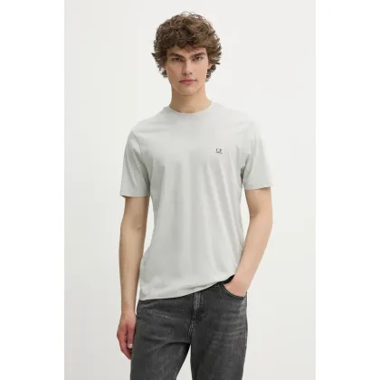 Zdjęcie C.P. Company t-shirt bawełniany męski kolor szary z nadrukiem 18CMTS030A005100W