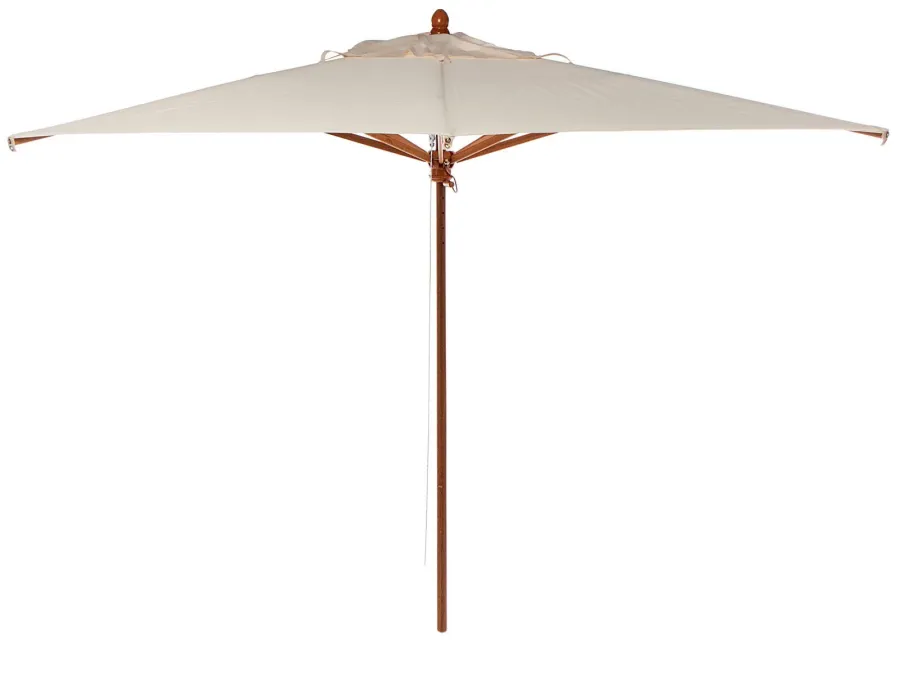 obrazek 1 Wyjątkowy kwadratowy parasol z drewnianym słupkiem, średnicy 200 cm do ogrodu