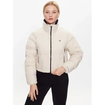 Zdjęcie Calvin Klein Jeans Kurtka puchowa J20J221649 Écru Cropped Fit