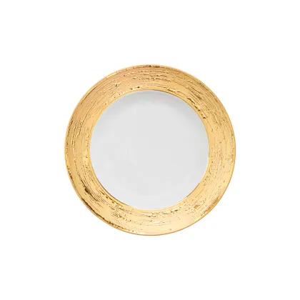 Zdjęcie Porcelanowy talerz do zupy 23 cm z kolekcji Auratus OB - Porcel