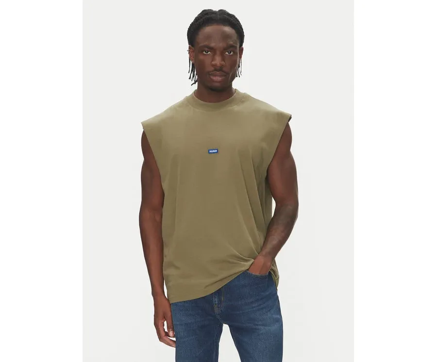 obrazek 1 HUGO Tank top Navertz 50509773 Zielony Regular Fit