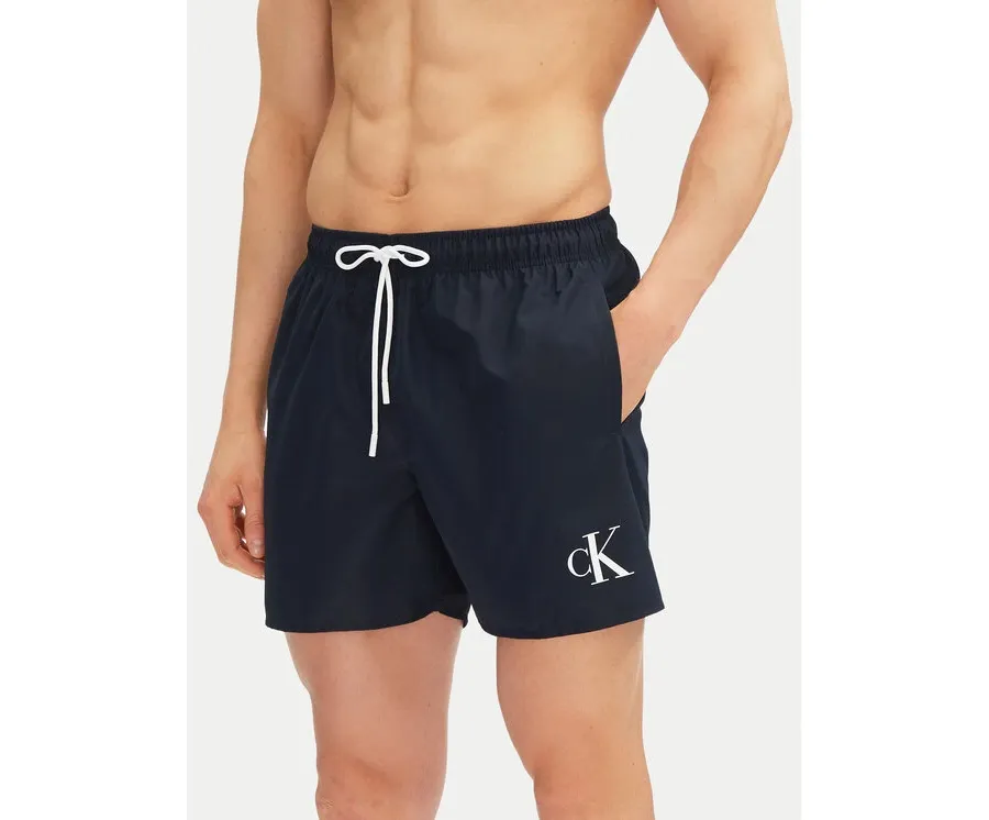 obrazek 1 Calvin Klein Swimwear Szorty kąpielowe KM0KM01101 Granatowy Regular Fit