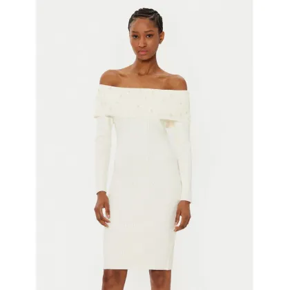Zdjęcie Guess Sukienka dzianinowa W5RK0G Z2YJ2 Écru Regular Fit