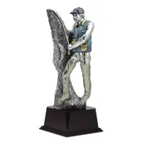 Zdjęcie Figurka z wędkarzem i rybą