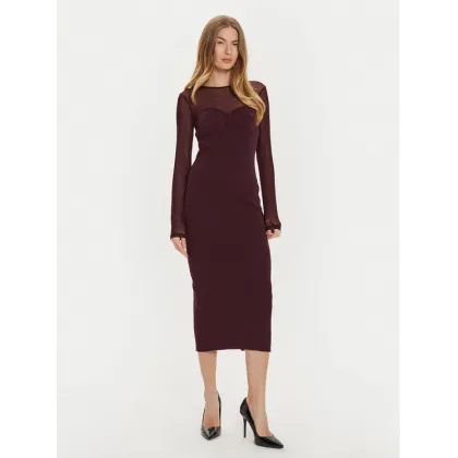 Zdjęcie TWINSET Sukienka koktajlowa 242AT3040 Fioletowy Slim Fit