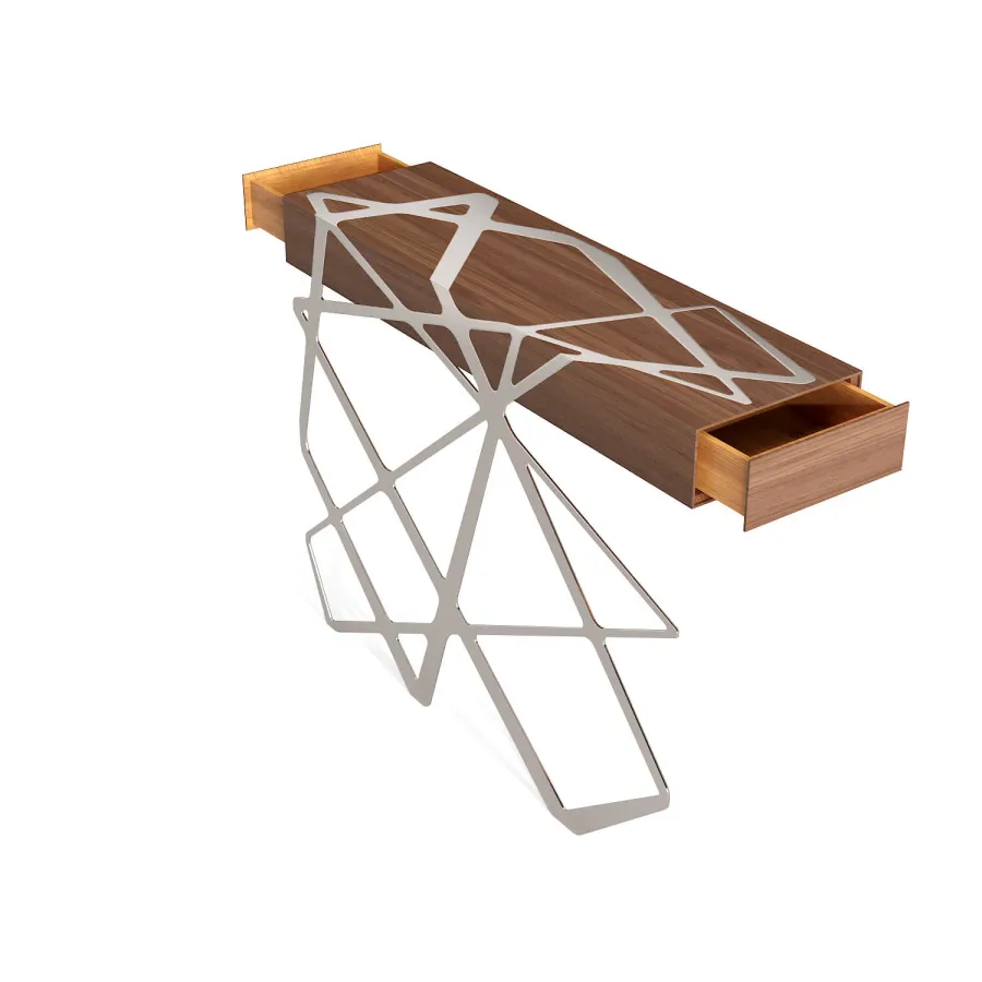 obrazek 4 Minimalistyczna drewniana konsola do salonu