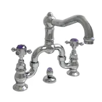 Zdjęcie Kran mostkowy z ceramiczną głowicą w antycznym stylu - Officina Nicolazzi