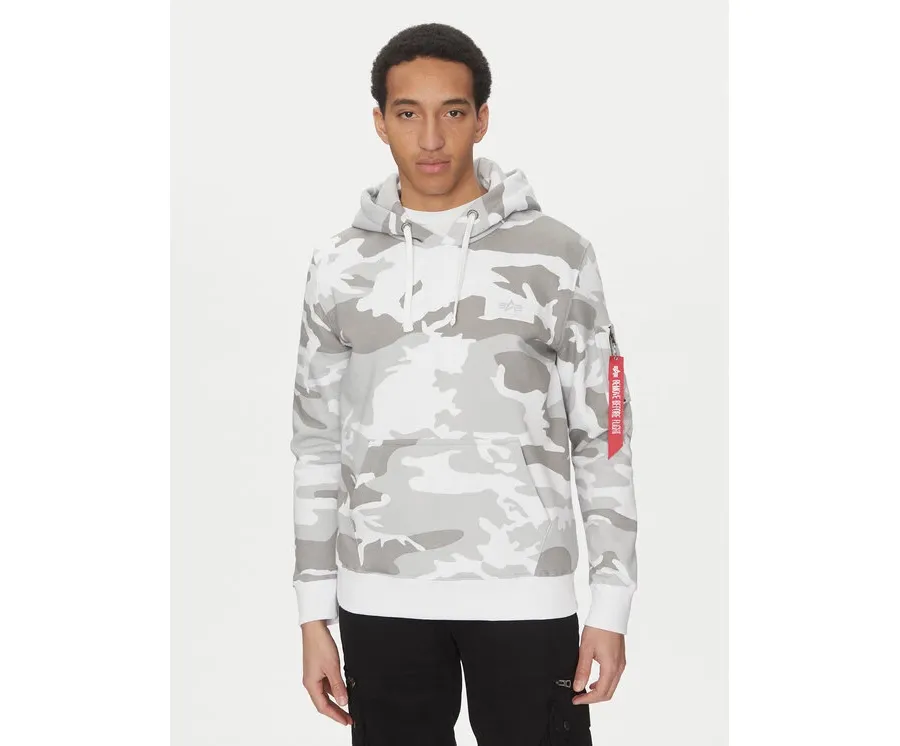 obrazek 1 Alpha Industries Bluza Back Print 178318 Szary Regular Fit