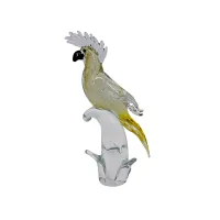 Picture Realistic decorative parrot sculpture in Murano glass