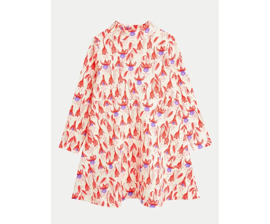 obrazek 1 Mini Rodini Sukienka codzienna Fuchsia 2475010842 Kolorowy Regular Fit MINI RODINI
