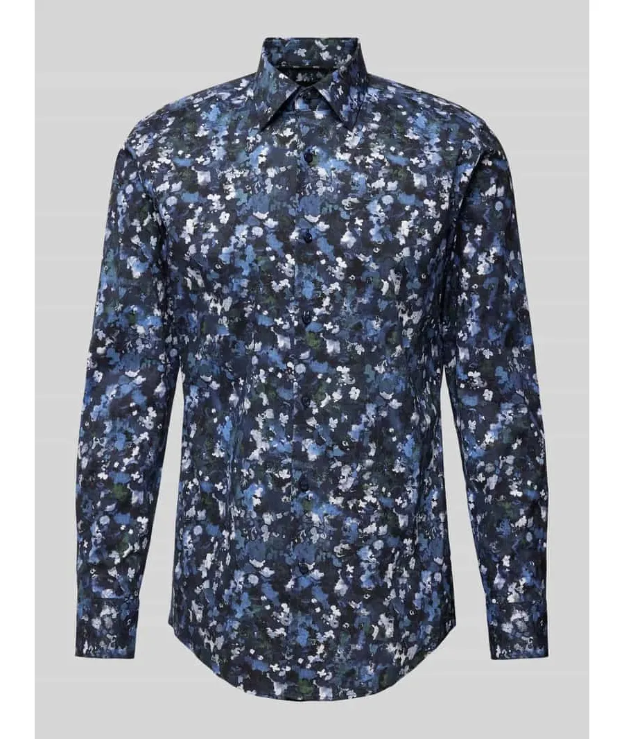 obrazek 1 Koszula biznesowa o kroju slim fit z kołnierzykiem typu kent model ‘Hank’