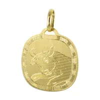 Zdjęcie Złota zawieszka ze znakiem zodiaku byka