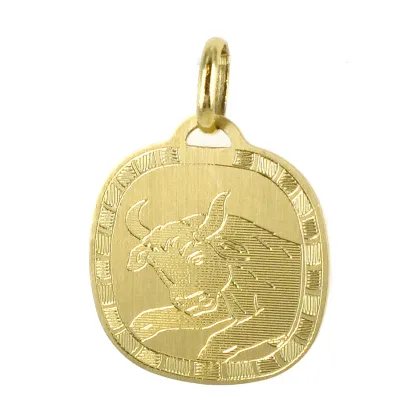 Zdjęcie Złota zawieszka ze znakiem zodiaku byka