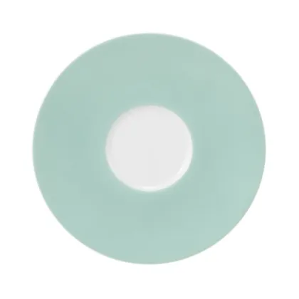 Zdjęcie Okrągły porcelanowy duży spodek 16,5 cm w kolorze turkusu - Seltmann Weiden