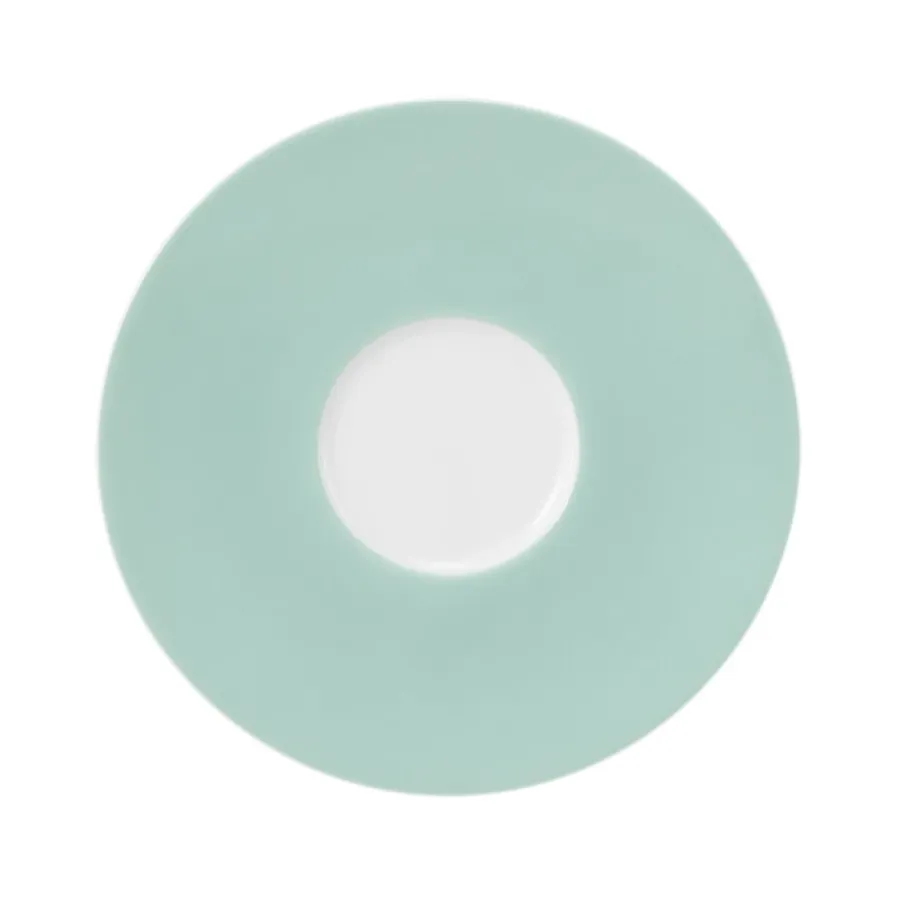 obrazek 1 Okrągły porcelanowy duży spodek 16,5 cm w kolorze turkusu - Seltmann Weiden