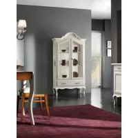 Picture Display cabinet with 2 doors and 1 drawer complete with 2 shelves from Italy - Zanini