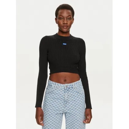 Zdjęcie Hugo Sweter Scoovy_B 50518280 Czarny Slim Fit HUGO