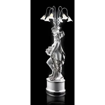 Picture Ceramic woman - platinum lamp