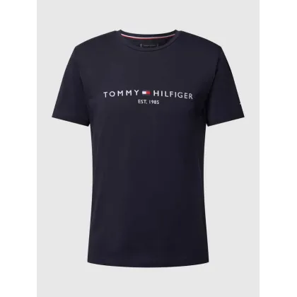 Zdjęcie Tommy Hilfiger T-Shirt Core Logo Tee MW0MW11465 Granatowy Slim Fit