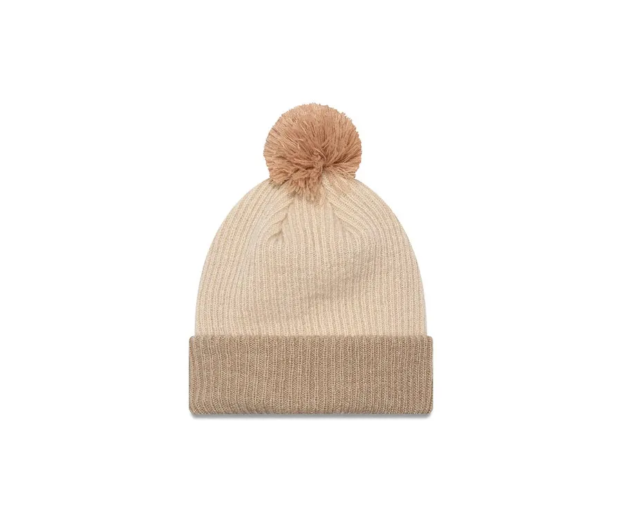 obrazek 1 New Era Czapka Wmns Block Pom 60565274 Beżowy